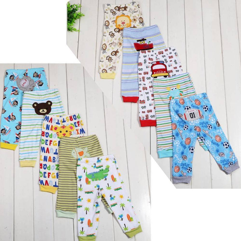 Cartoon Print Children's Leggings | 5-Piece Kids' Set