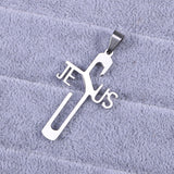 "JESUS" Cross Necklace