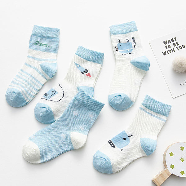 Shop breathable cotton baby socks for boys and girls at Grow Your Faith Store. Soft, unisex design perfect for keeping little feet comfy and cool all day.