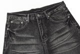 Water Ripple Straight Jeans for Men | Stylish & Comfortable