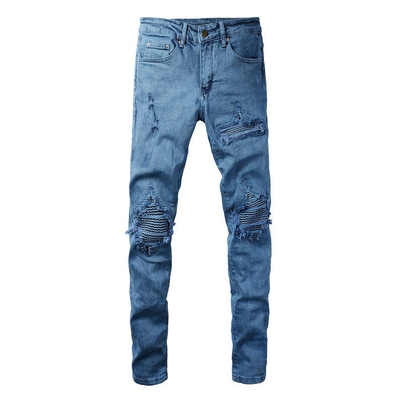 Fashion Hole Jeans for Men | Trendy & Comfortable Denim