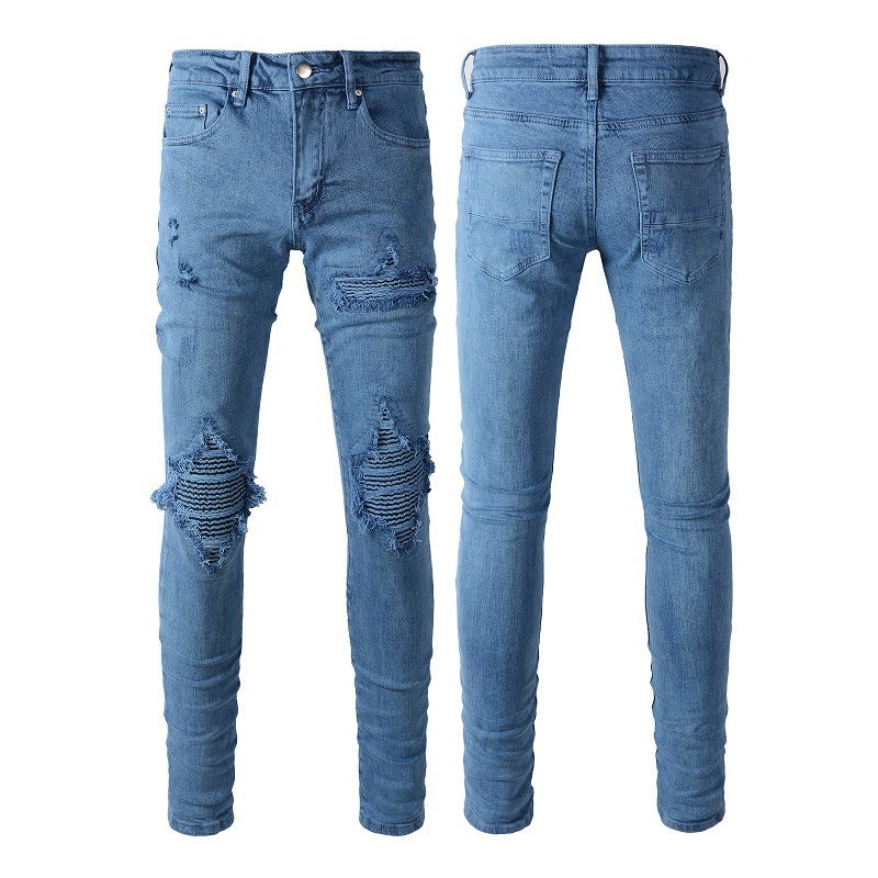 Fashion Hole Jeans for Men | Trendy & Comfortable Denim